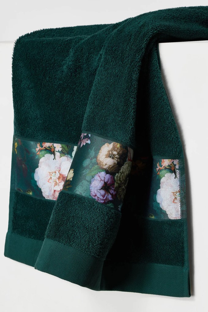 Prosoape Essenza Home Fleur, verde inchis verde 30x50 cm