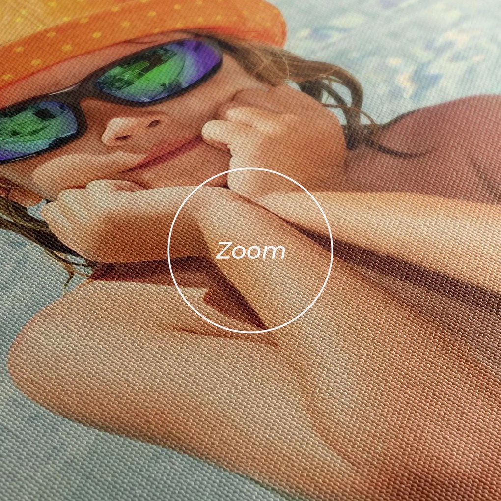 Tablou Canvas, 90x140cm, Dormitor si Living, Peisaje, Vara, Child Swimming