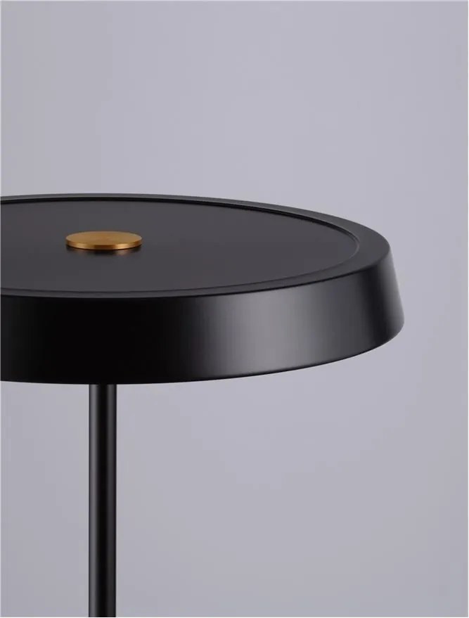 Lampa de podea LED design modern VETRO negru, D-40cm