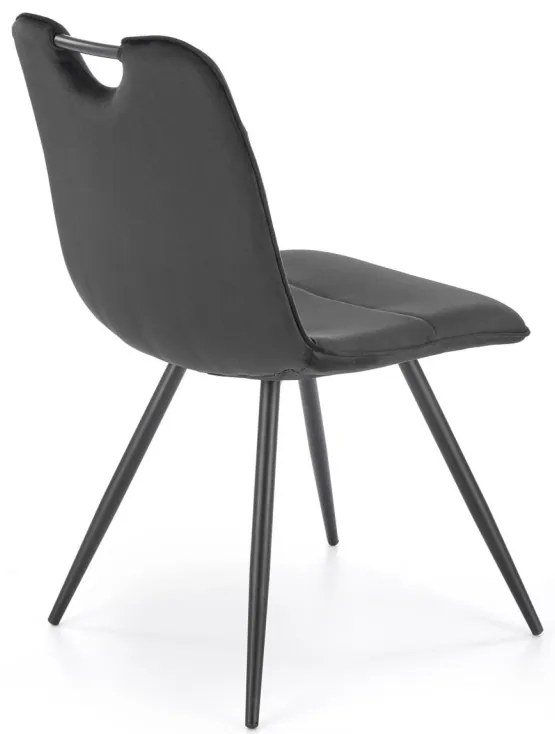 Scaun K521 velvet negru