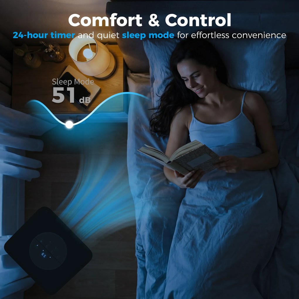 Aparat portabil de aer condiționat HOMCOM de 7.000 BTU | Aosom Romania