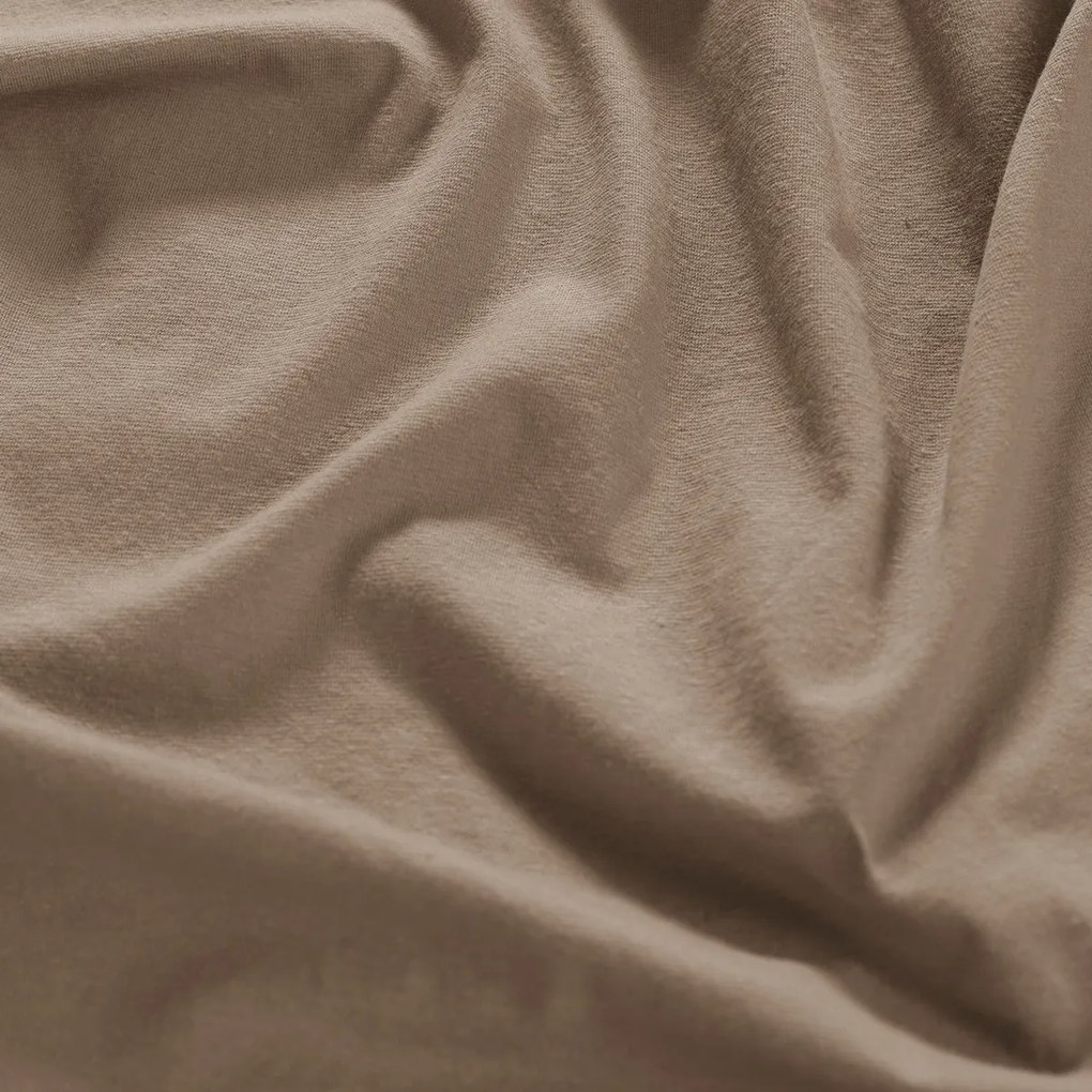 4Home jersey sheet Luxury walnut , 180 x 200 cm, 180 x 200 cm