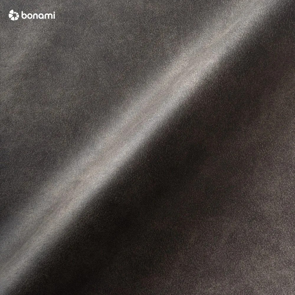 Taburet gri antracit cu tapițerie din imitație de piele Hamburg – Scandic