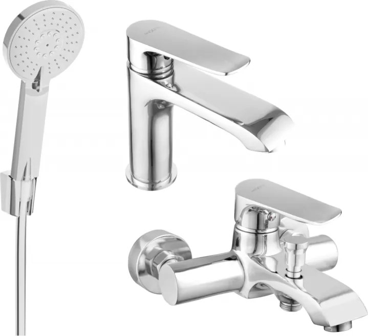 Mexen Pecos R40 set de baie, crom - 72703R40-00