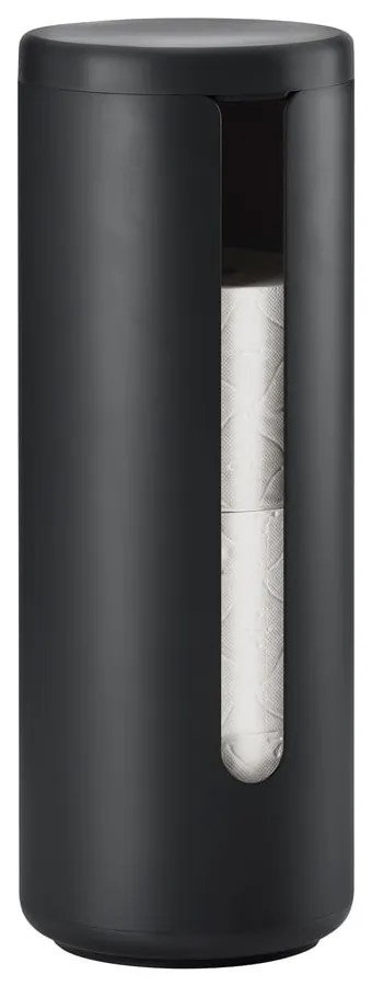 Suport pentru hârtie igienică negru din metal Ume – Zone