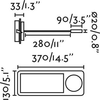 Aplica LED ambientala cu reader LED MOOD negru