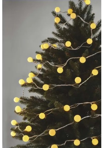 Ghirlandă LED pentru exterior, 40xLED/9m, IP44, alb cald