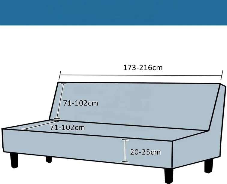 Husa elastica pentru canapea AVERO Culoare: Gri maro