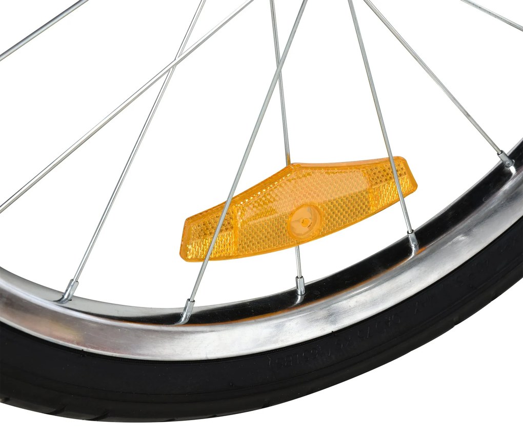 HOMCOM Remorca Bicicleta Copii cu 2 Locuri, Portocaliu | Aosom Ro