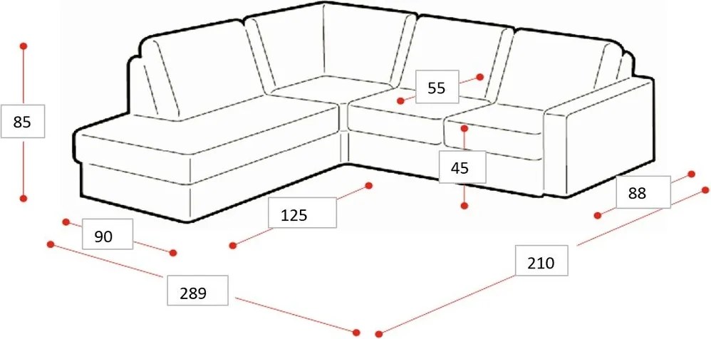 Colțar alb-bej (colț pe partea dreaptă) Copenhagen – Scandic
