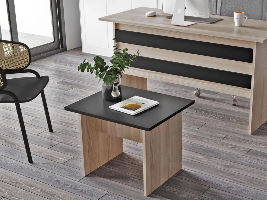 Măsuță de cafea Libepi 1 (stejar + negru). 1093206