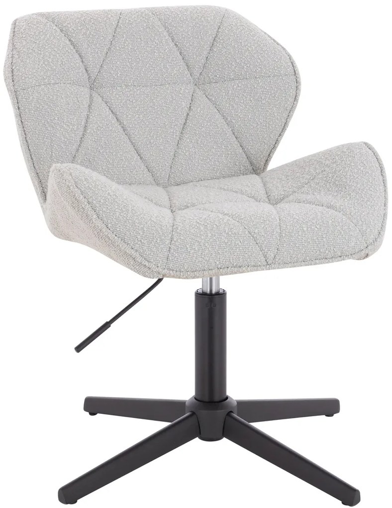 HR111CROSS Scaun Gri Boucle cu Bază Neagră