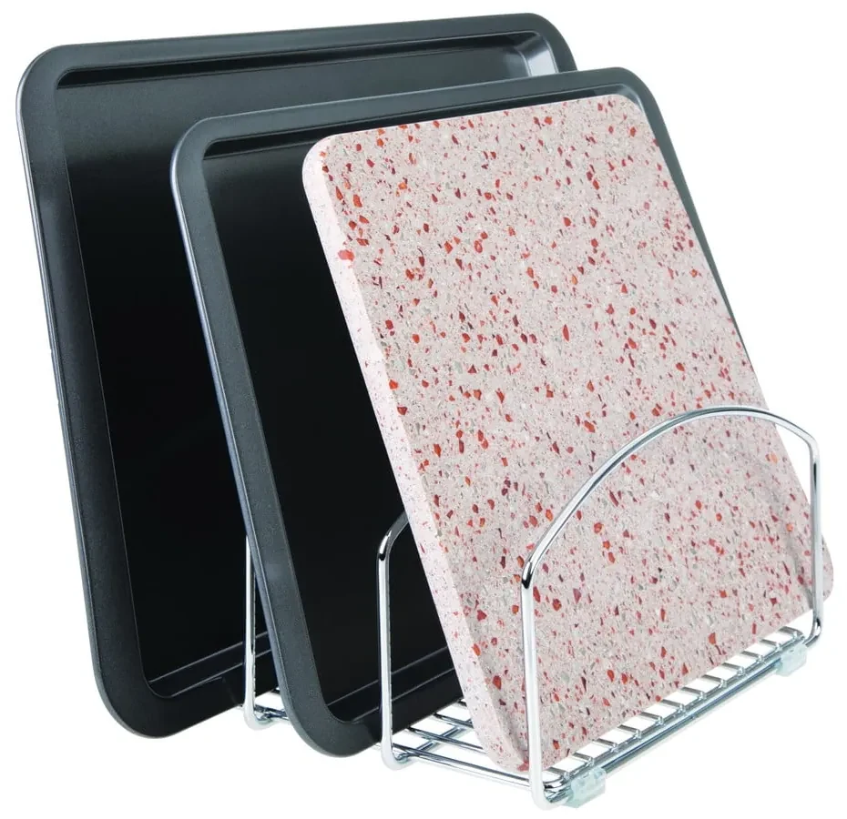 Scurgător metalic pentru tigăi iDesign Classico, 22 x 25,5 cm