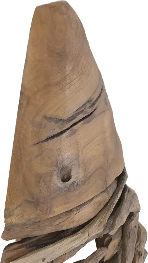 Aplică de perete din rădăcină de tec reciclat, maro, cu LED, finisaj natural, 140 x 49 x 10 cm, „Laon”