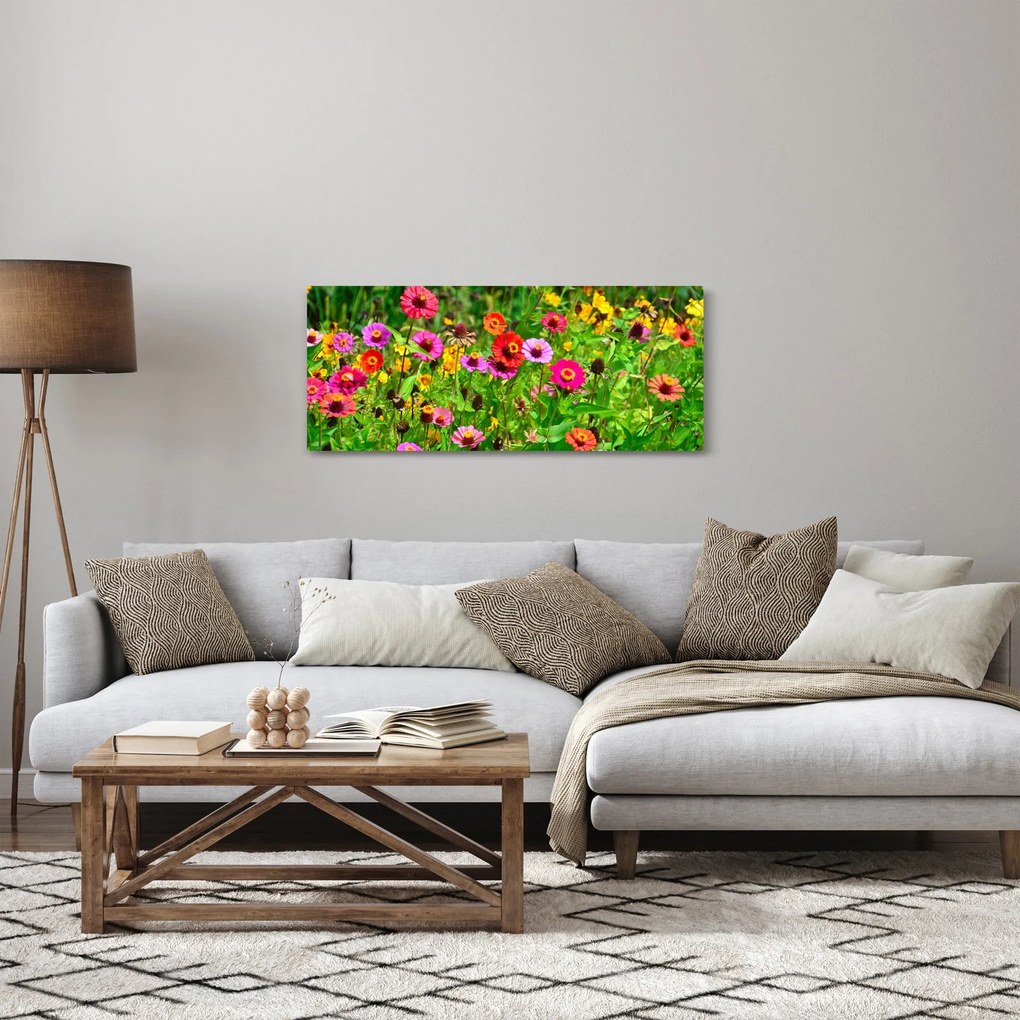 Tablou cu flori de luncă (120x50 cm)