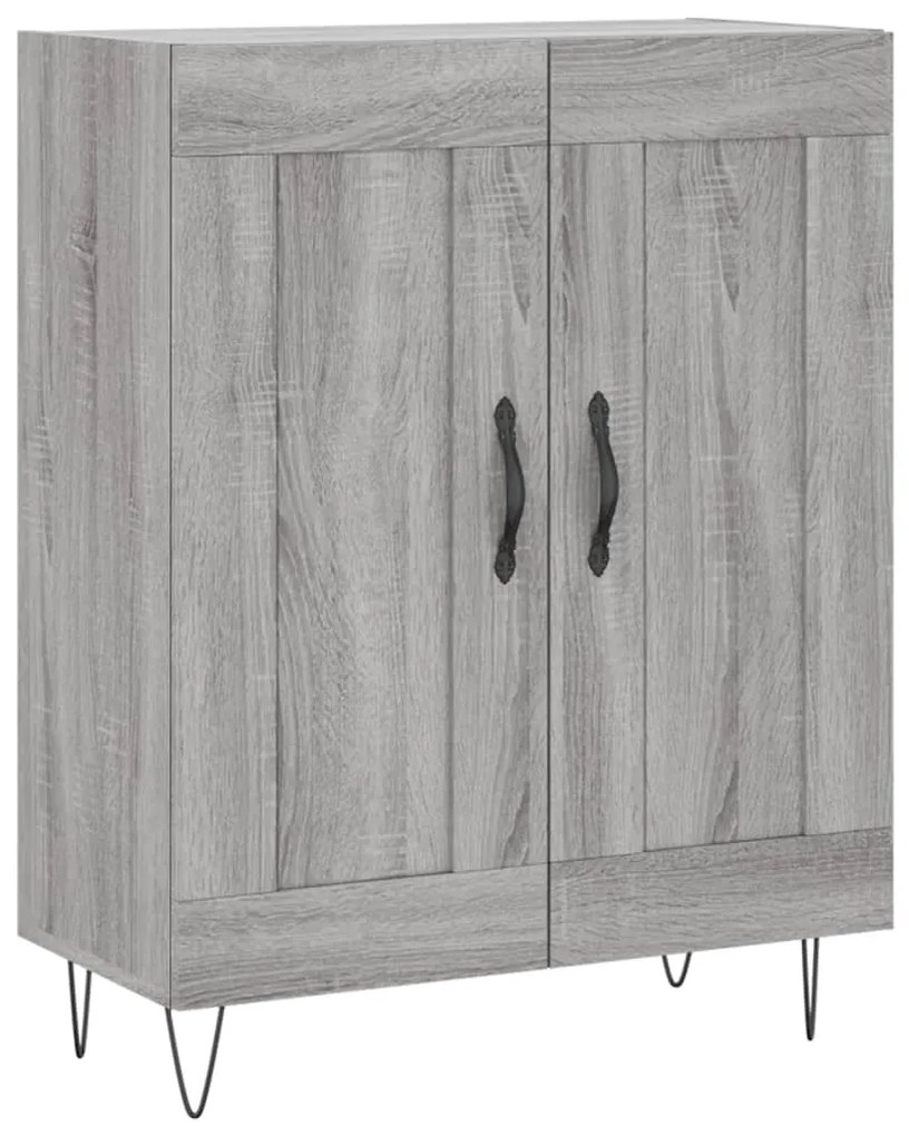 830194 vidaXL Servantă, gri sonoma, 69,5x34x90 cm, lemn compozit