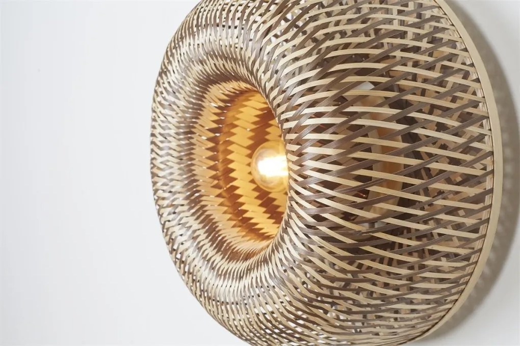 Aplica de perete Eco, Bambus, Barbados natural/brown 35cm
