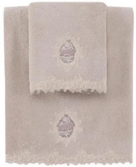 Prosop DESTAN cu dantela 50x100cm Pudrat