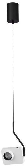 Pendul LED cu spot directionabil stil minimalist KEDROS alb