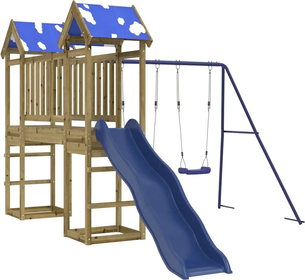 vidaXL Set de joacă pentru exterior, lemn de pin impregnat