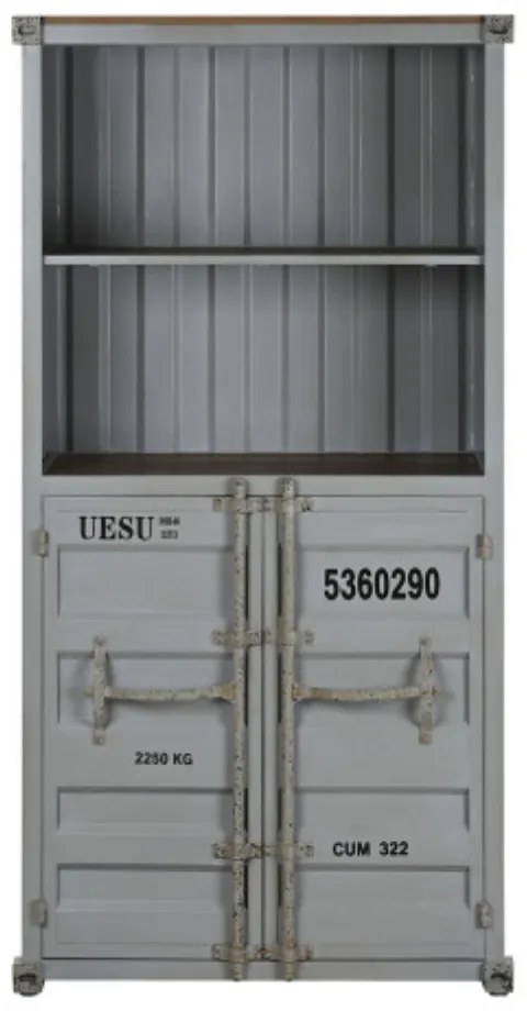 Bufet, gri, din metal, stil industrial, Cargo