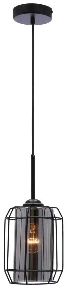 Lustră pe cablu JONERA 1xE27/40W/230V negru