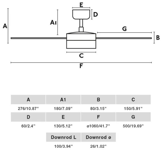Ventilator LED dimabil FARO 34288-1TW CRUISER S LED/20W/230V 2700/4000/6500K + telecomandă