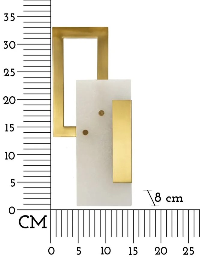 Mauro Ferretti Lampă De Perete Cub cm 15X8X33 | Aosom Romania