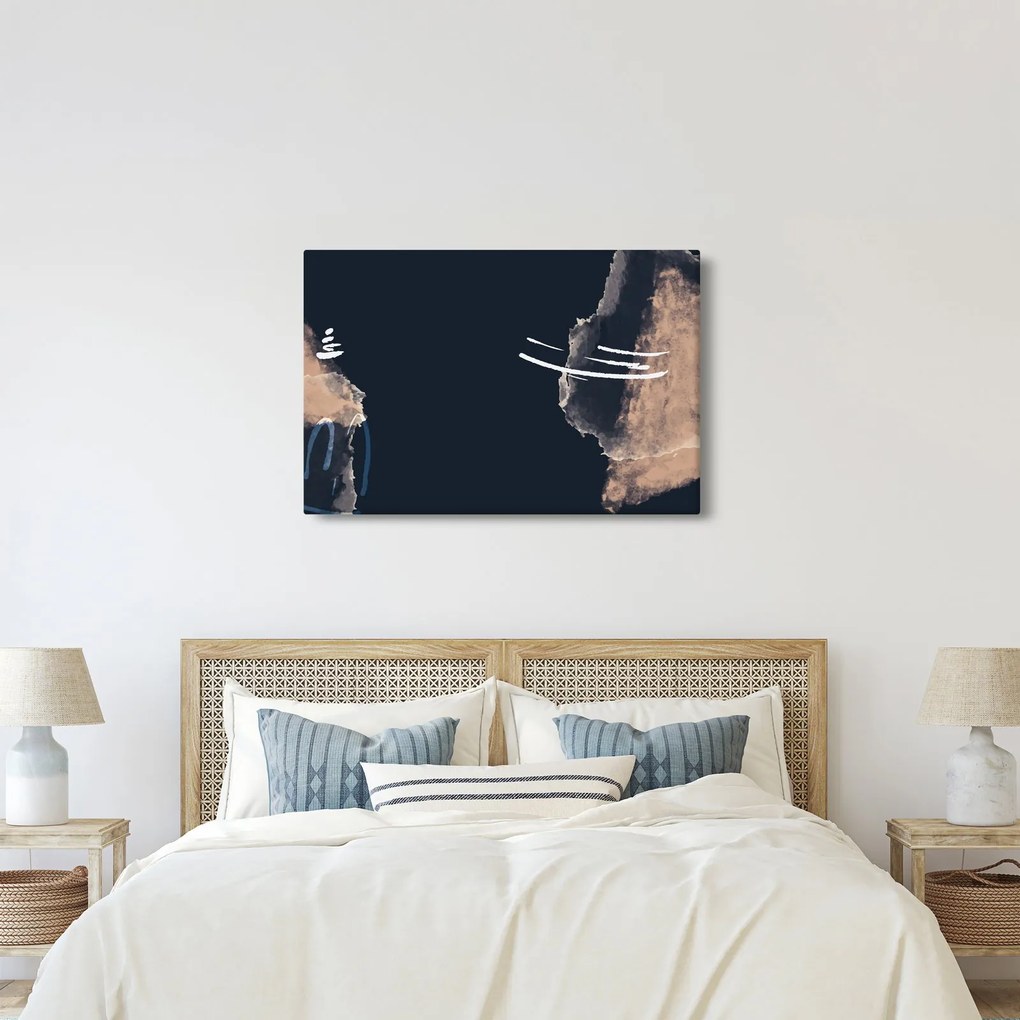 Tablou - Abstracție albastru închis (90x60 cm)