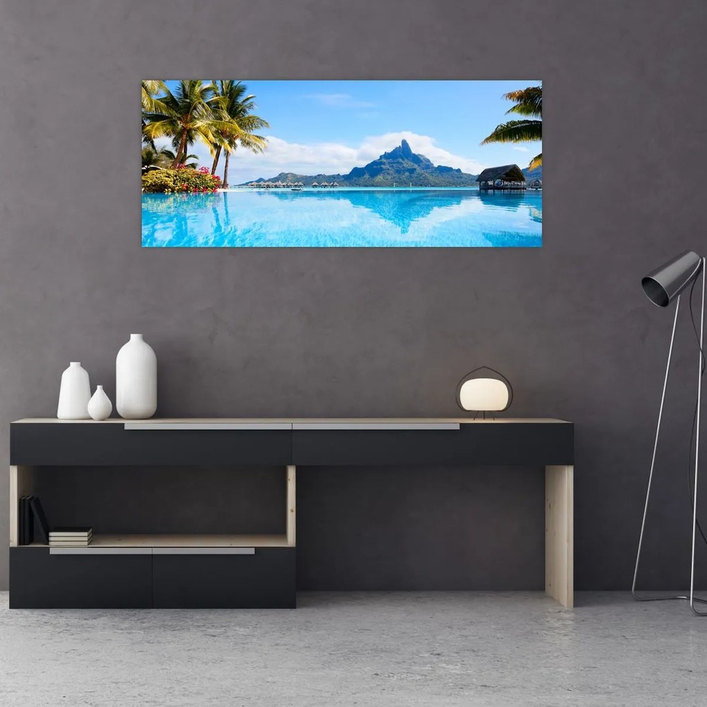Tablou - Palmieri și plaje (120x50 cm)