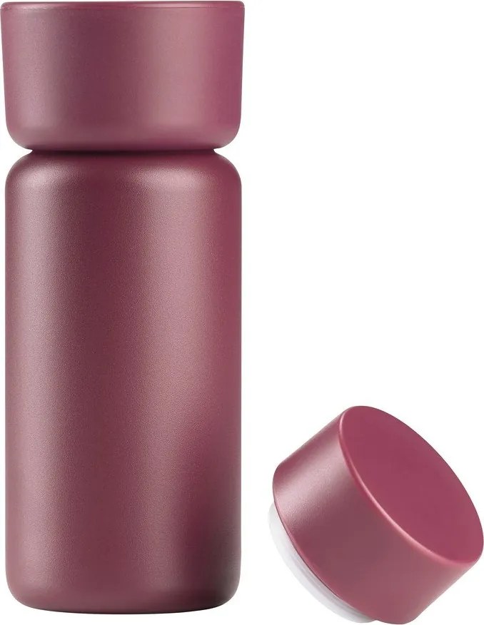 Cană termos burgundy din oțel inoxidabil 400 ml Singles – Zone