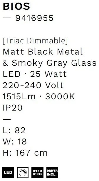 Lustra LED suspendata design modern decorativ BIOS 3L