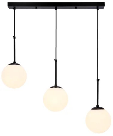 Lustră pe cablu POMPEI 3xE27/40W/230V negru