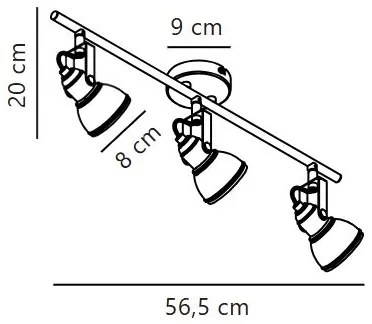 Spot Nordlux ASLAK 3xGU10/35W/230V