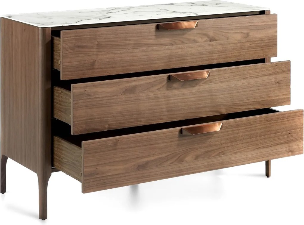 Comoda cu trei sertare, design elegant Glayds AC-CP1806-C