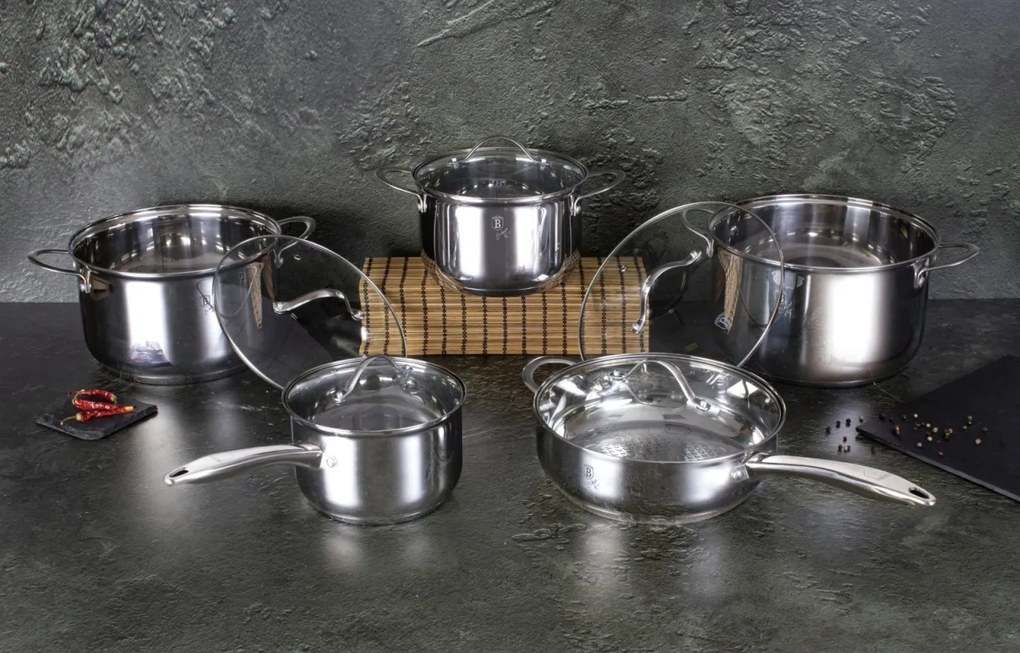Set oale inox 10 piese Silver Jewellery Berlinger Haus BH 6660