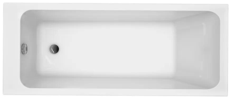 Cada baie incastrata Cersanit Blissa, 140 x 70 cm, dreptunghiulara, alb lucios 1400x700 mm
