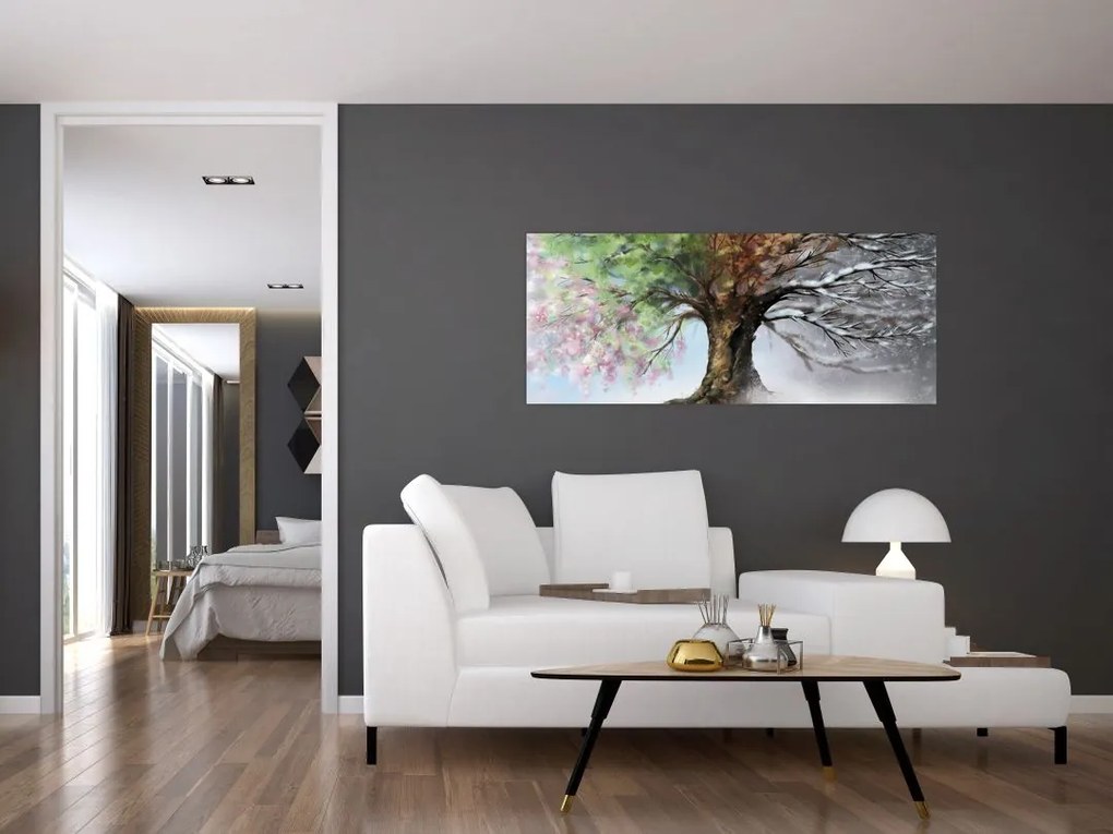 Tablou - Arborele celor patru anotimpuri (120x50 cm)