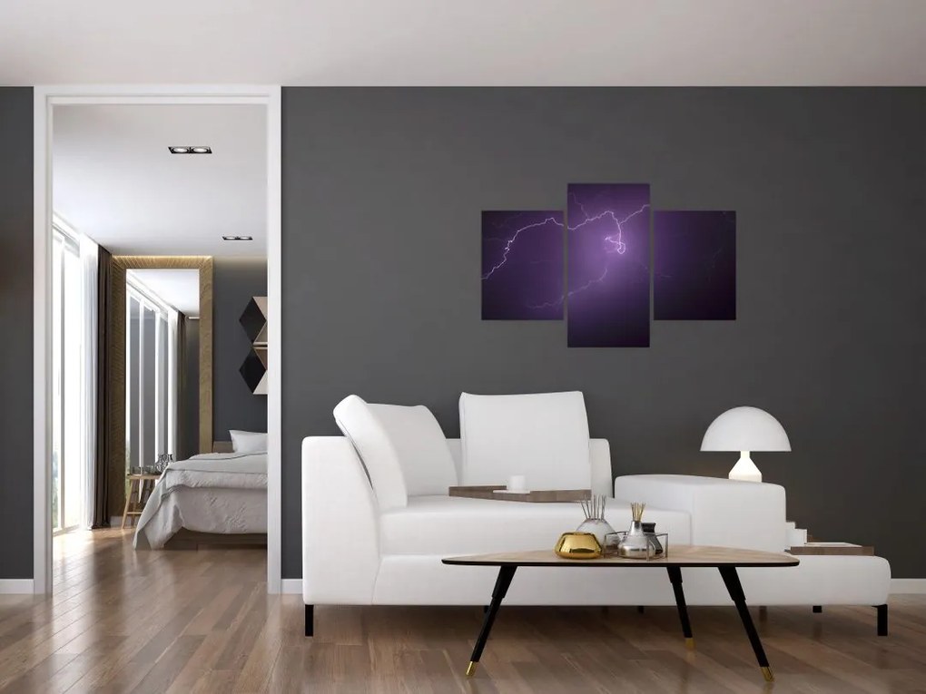 Tabloul cu fulger pe cer (90x60 cm)