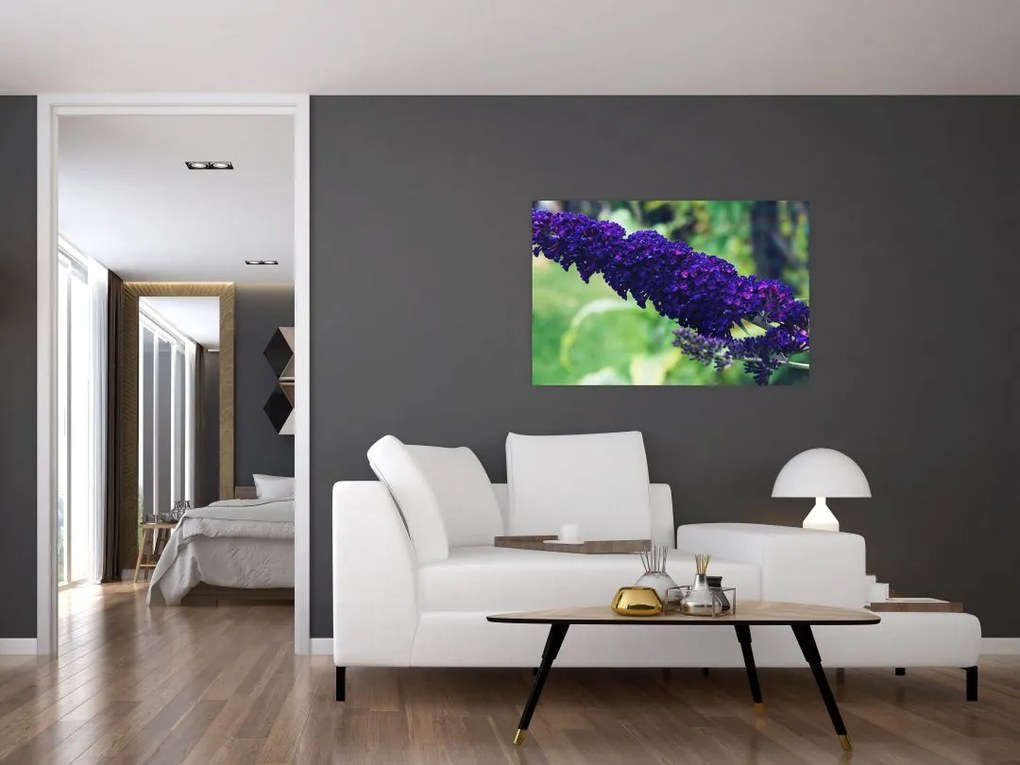Tablou cu floare albastră (90x60 cm)