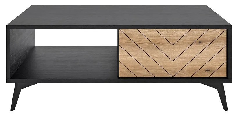 Măsuță de cafea NL104 Nasta (negru + Stejar evoke). 1070110