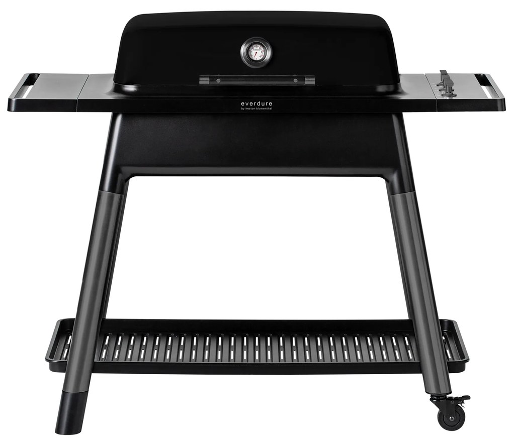 Gratar pe gaz FURNACE Everdure by Heston Blumenthal, negru