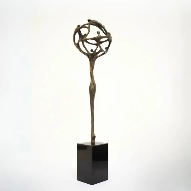 Statueta bronz "Inspiratia uneste"