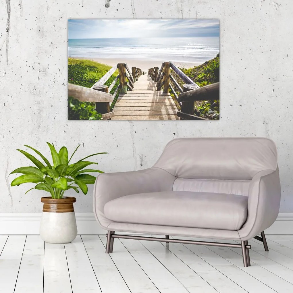 Tablou - Intare pe plaja (90x60 cm)