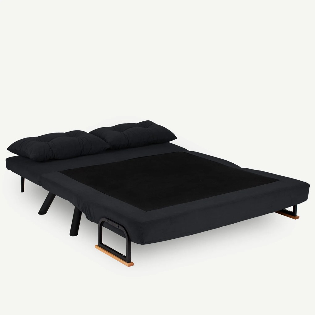 Canapea futon Sandy (Negru). 1062315