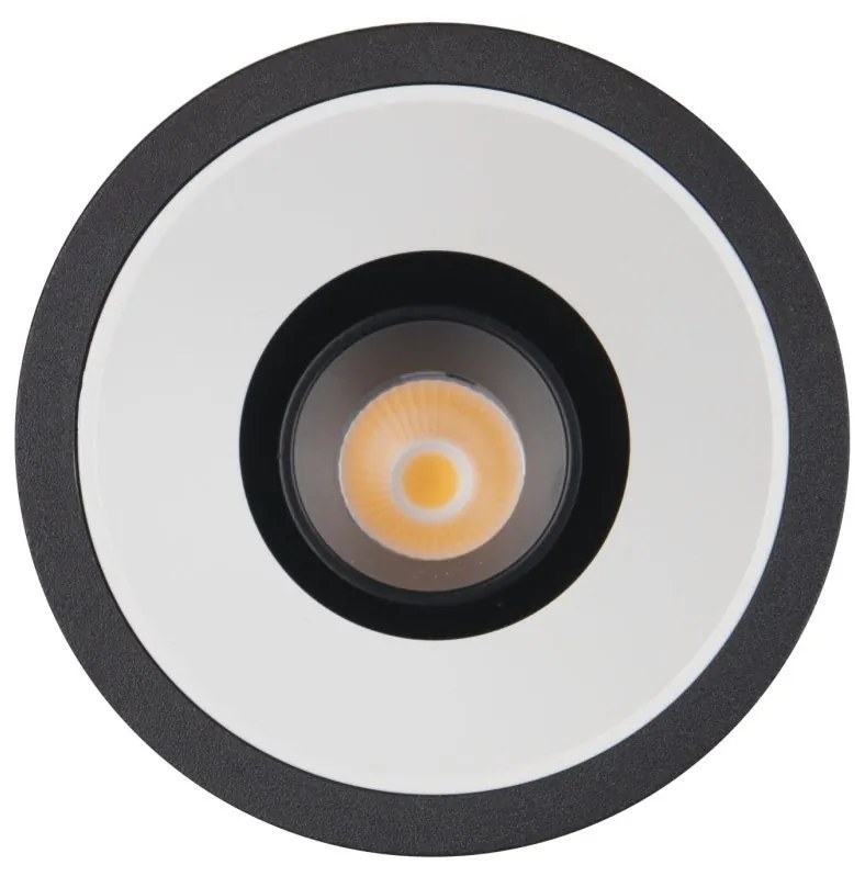 Spot LED incastrabil GALEXO H0106 negru cu inel alb