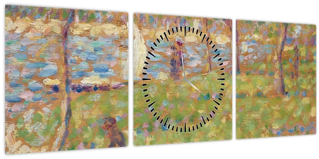 Tablou - Georges Seurat, Study for "La Grande Jatte", reproducere (cu ceas) (90x30 cm)