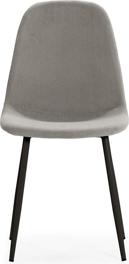 Scaune de dining gri-deschis 4 buc. tapițate Minka – Marckeric