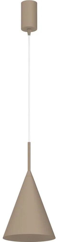 Lustră suspendată pe cablu CAPITAL 1xGX53/15W/230V diametru 17 cm taupe