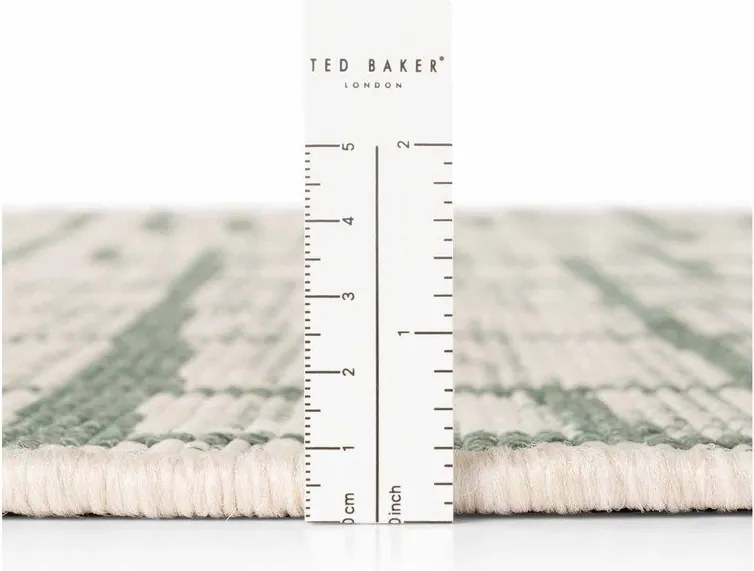 Covor pentru exterior și interior verde/crem rotund ø 160 cm Haringey Crouch – Ted Baker